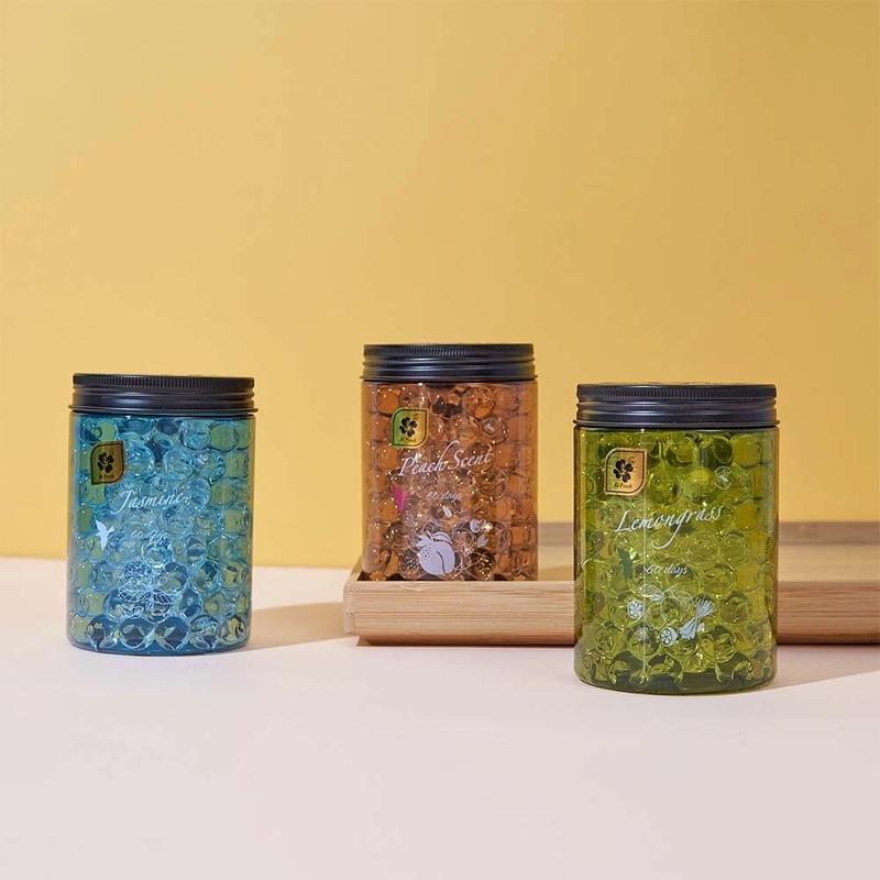 Combo 3 lọ hạt thơm phòng BIFRESH hương chanh sả, hoa nhài, đào tươi , Sáp thơm phòng dạng hạt đuổi muỗi 3