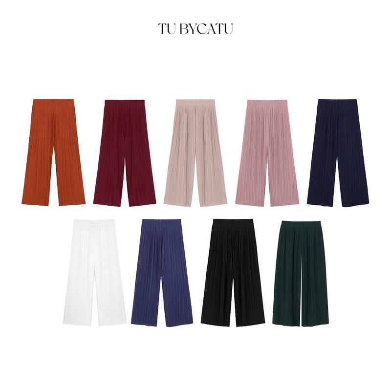 TUBYCATU  | Quần xếp ly lưng thun nhiều màu 0