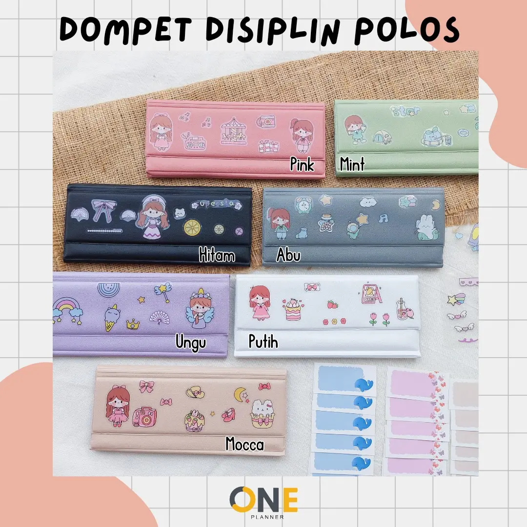 DOMPET DISIPLIN POLOS / 32 SLOT UANG