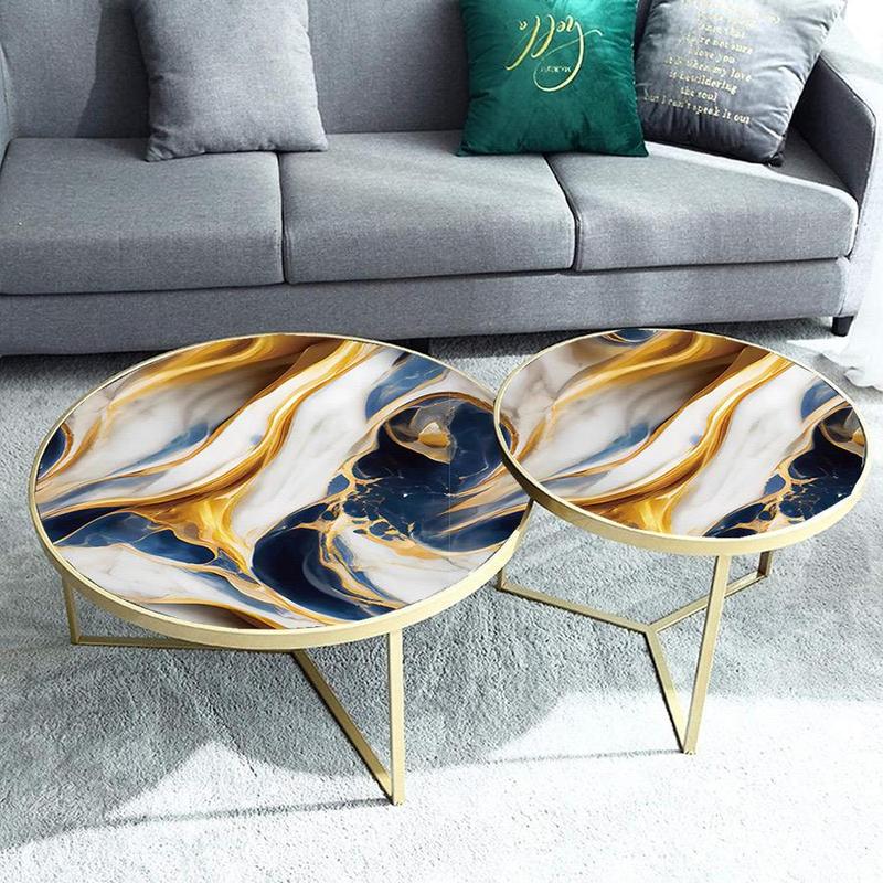 Marble Pattern Wallpaper, Self-adhesive Wallpaper, Waterproof Wall Decal, Easily Removable Self-adhesive Wallpaper for Kitchen Countertop Bathroom 5