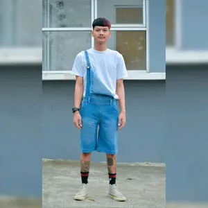 Overall Jeans Original Model Unisex Cosplay Mario Dan Union Celana Denim