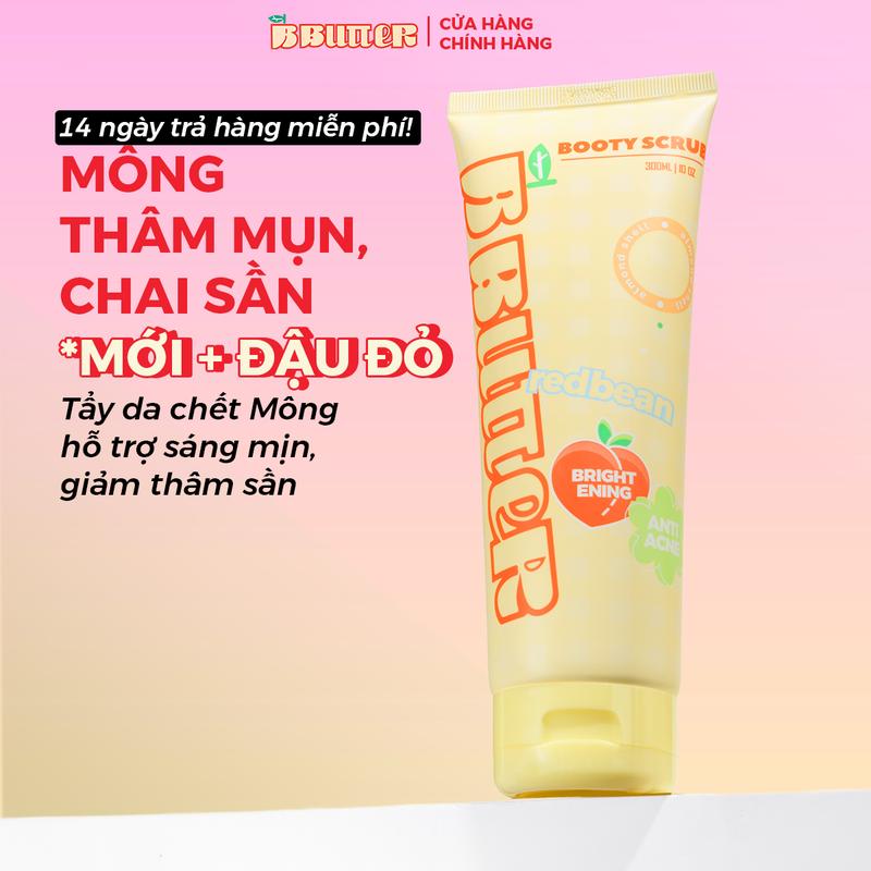Bbutter Gel tẩy tế bào chết cơ thể dành cho vòng 3, vùng chai sần 300ml hỗ trợ loại bỏ tế bào chết trên da, cung cấp dưỡng chất cho da, hỗ trợ mờ thâm mụn Dưỡng Body Skincare