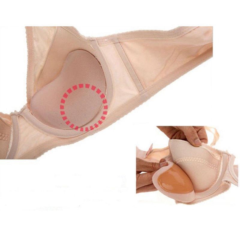 3 cm thick slit front adhesive bra strap to prevent sagging women's bra - bra tape Silicone Invisible Bra Insert Pads Push Up Enhancer Breast Strapless 3