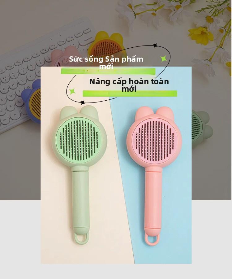 Product Introduction of Lược Tẩy Lông Thú Cưng, Thiết Kế Tai Thỏ, Tẩy Lông Một Phím, Tẩy Lông Nổi, Thích Hợp Cho Chó Và Mèo, Lược Mát Xa Cho Mèo, Lược Kim Bằng Thép Không Gỉ xà  phòng  tắm  chó dụng  cụ  rửa  chân  thú  cưng tông  đơ  cạo  lông  chó dụng  cụ  rửa  chân  cho  thú 2