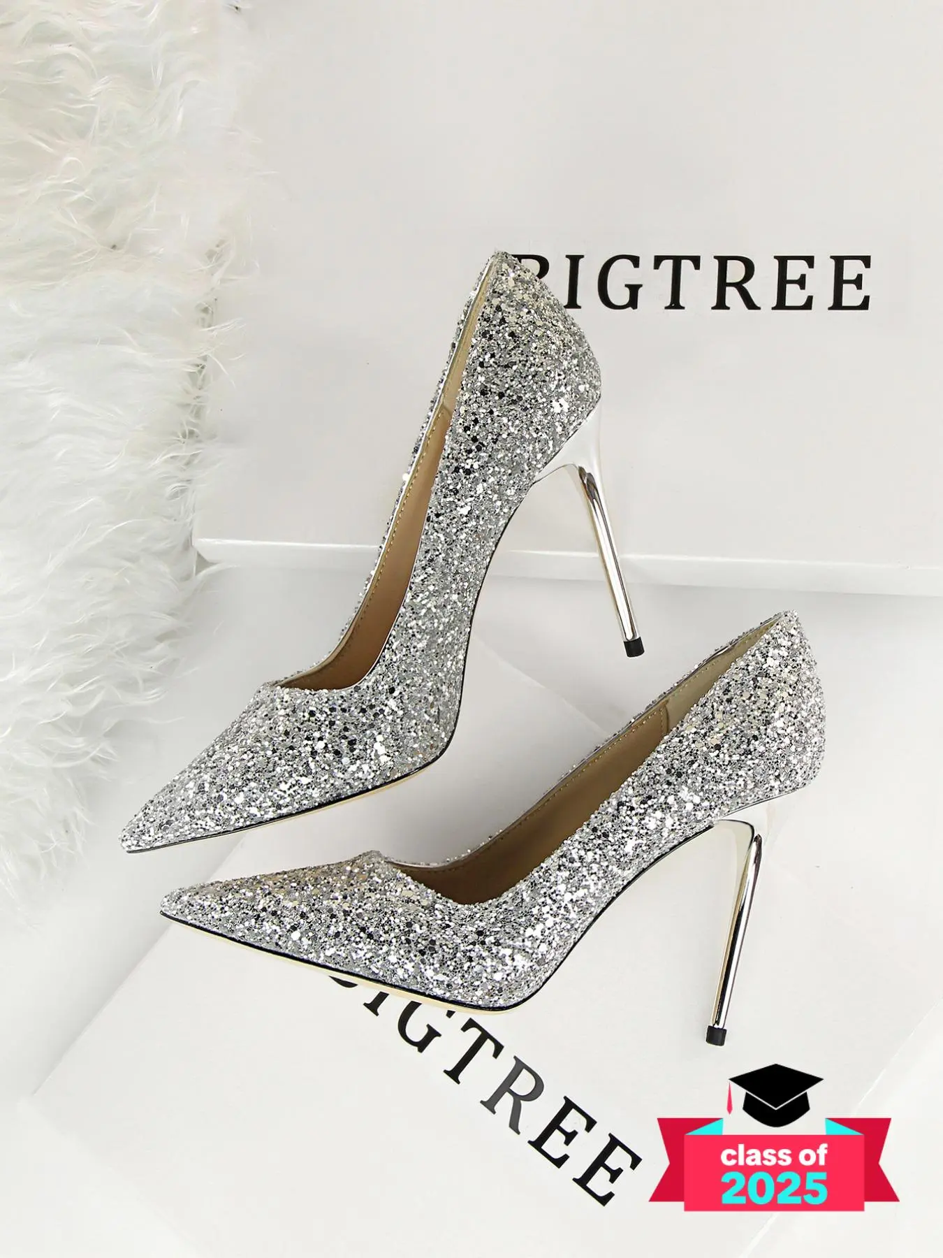 Women's Rhinestone Decorated Stiletto Heels, Women's Shoes, Elegant Glitter Pointed Toe High Heel Shoes for Party, Banquet, Fashionable Shoes for Daily Wear Heelys Shoes