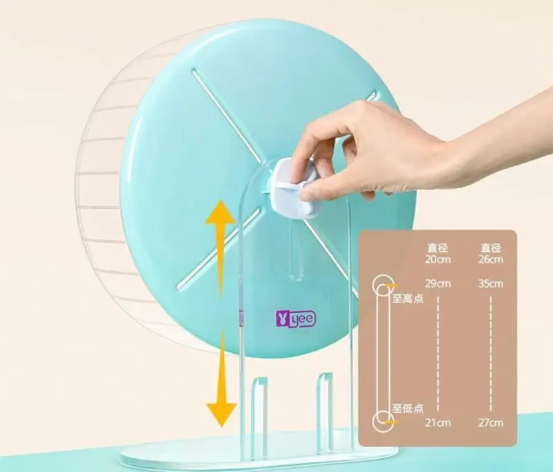Đồ chơi Hamster: Wheel kẹo ngọt YEE kèm đế mika 26Cm 4