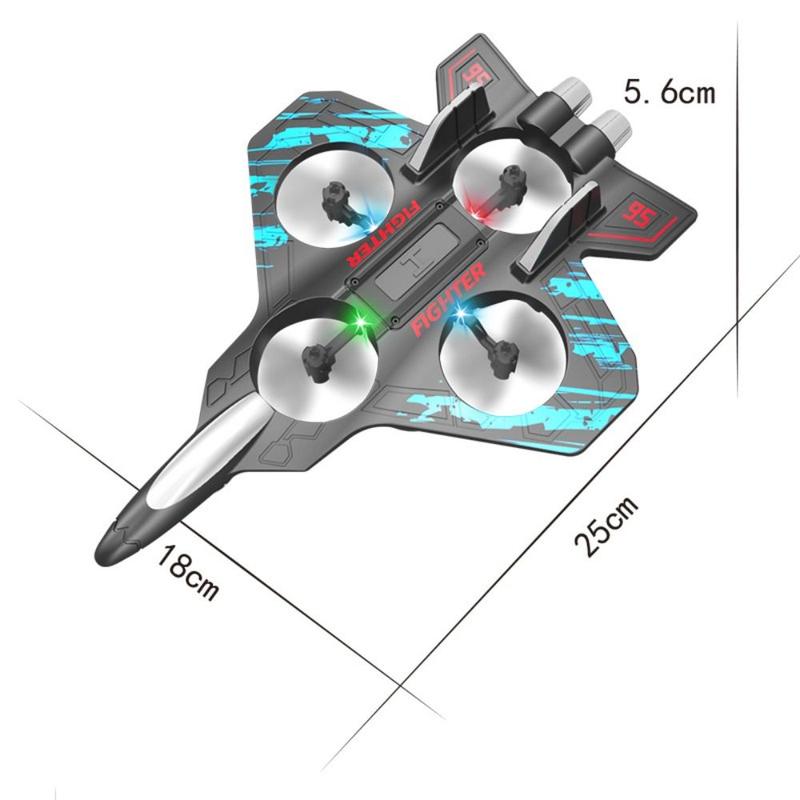 New 2.4GHz Foam Remote Control Plane Stunt Roll Gravity Sensing Foam RC Airplanes Waterproof Crash Resistance Drone Plane Toy 2