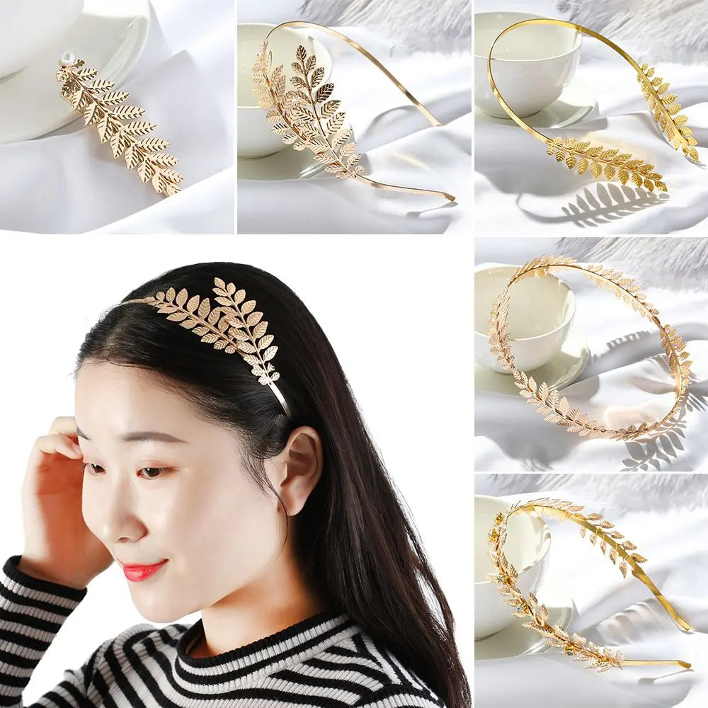 Phụ Kiện Tóc, Phong Cách Cổ Điển Tóc Chải, Bờm Cài Tóc, Băng Đô Cô Dâu, Vương Miện Tóc Cưới, Băng Đô Lá