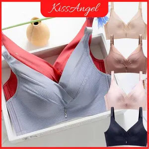 Bra Wanita Push up BH Tanpa kawat Pakaian Dalam Lace Premium Cantik Polos Seamless Busa Lembut Nyaman Tipis