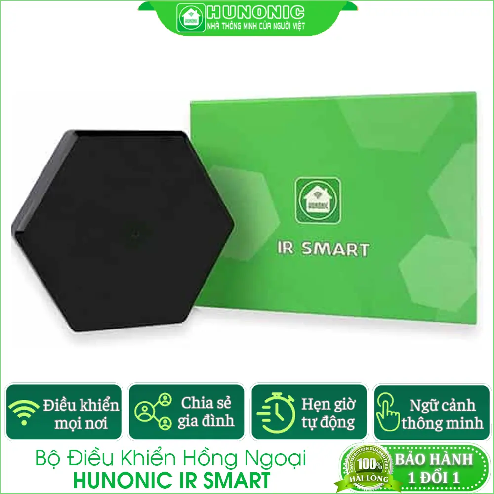 Bộ hồng ngoại Hunonic IR Smart - Điều khiển thiết bị từ xa qua điện thoại