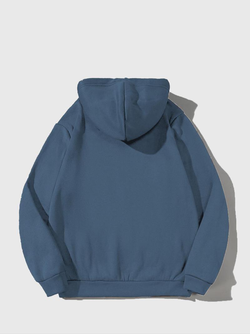 Product Introduction of Unisex Men's Angel Print Zip Up Warm Hoodie, Casual Drawstring Pocket Hooded Sweatshirt for Fall & Winter, Essential Hoodie, Going Out Outfits 14