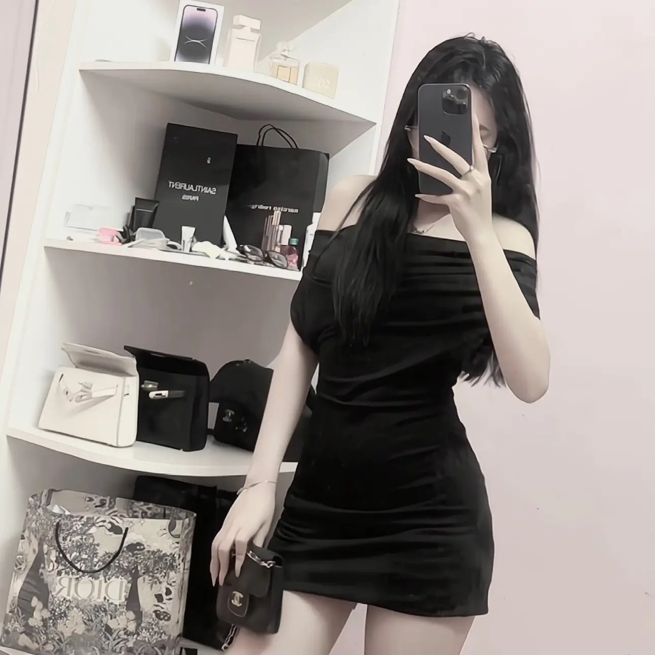 Váy body trễ vai sang chảnh(nhan trckhi dat) vaytet