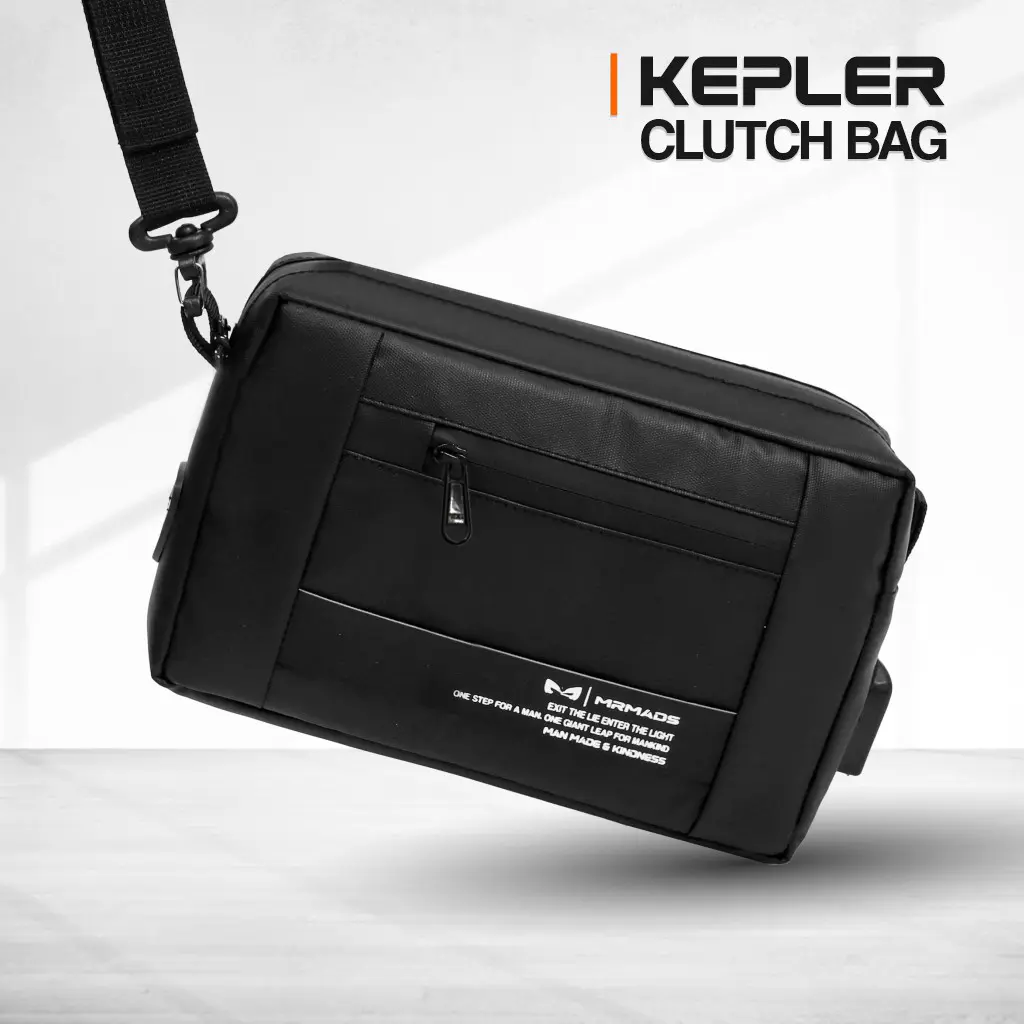 Mr Mads - Kepler Clutch Bag - Pouch Pria Wanita Hand Bag Sling Bag Shoulder Bag - Waterproof Cowok