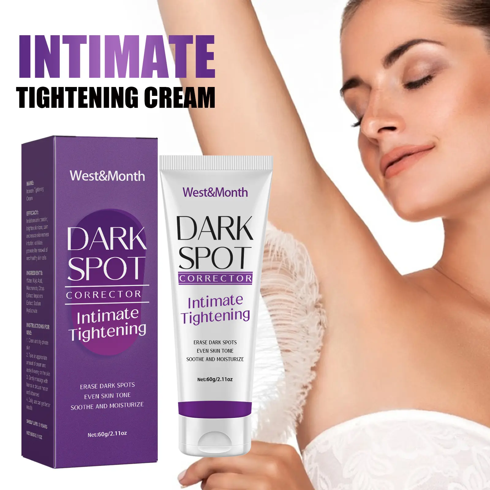 Rapid Whitening DarkSpotCorrecting ArmpitCreamDarkness Moisture WhiteningBrightening ComplexionPigment Removal Cream Body Care Skin RepairSmooth&BrighteningDaily CosmeticsComfort&Moisturizing Hydrating Moisturize Moisturizer pampaputi lotion