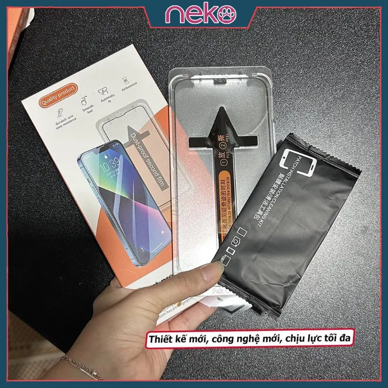 NGUYEN THANH SON S Phổ biến nhất Kính Cường Lực iphone Khung Tự Dán kèm Rút Bụi Chống Nhìn Trộm dành cho ip x/xs/11/11promax/12/13/14/15/16/pro/max/plus