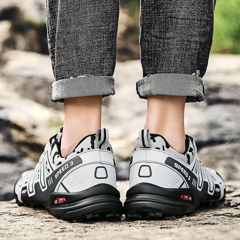 Product Introduction of 2023 Cross-Border Hiking Shoes Men's plus Size Lightweight Casual Mountain Running Shoes Riding plus Size Outdoor Hiking Shoes Non-Slip 20