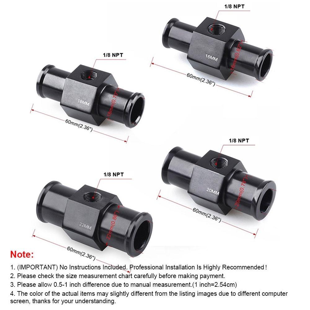 Car Water Temp Gauge Radiator Temperature Water Temp Joint Pipe Sensor ...