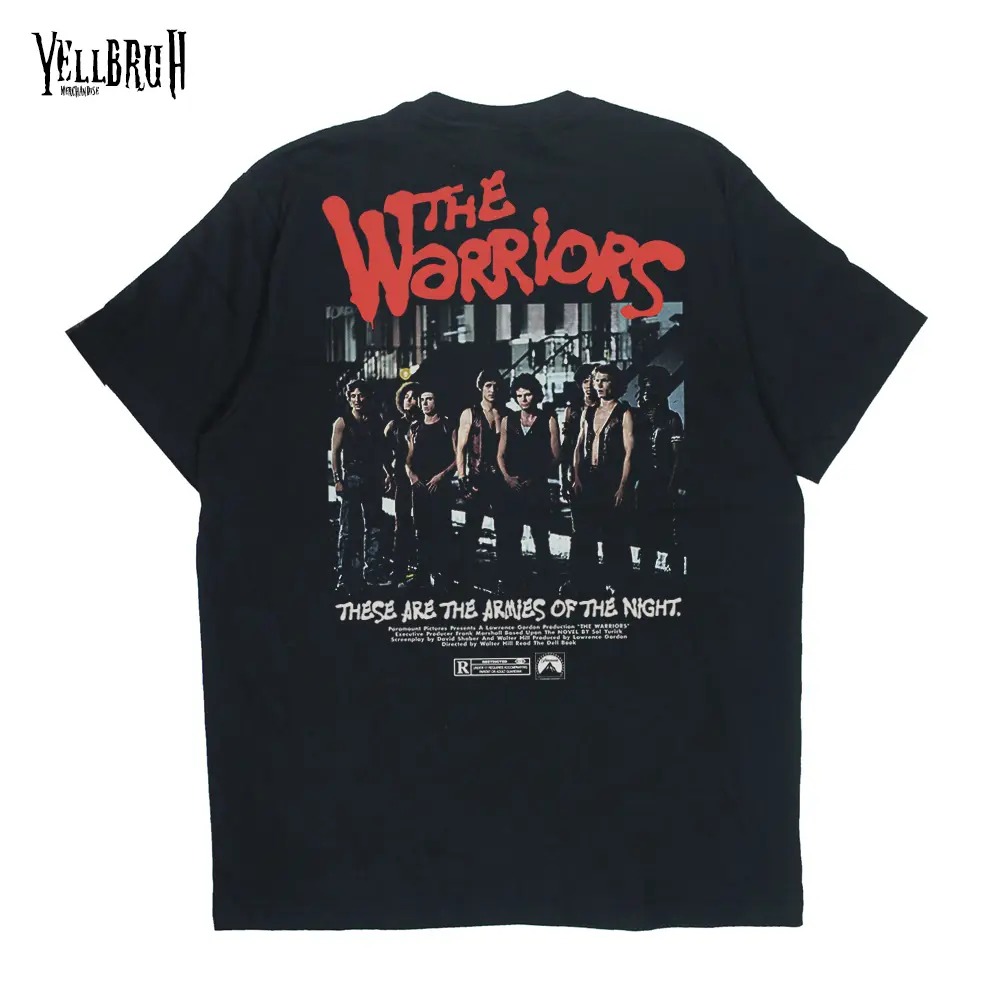 T shirt THE WARRIORS Baju Yellbruh Merchandise Tee Kain Kaos Katun