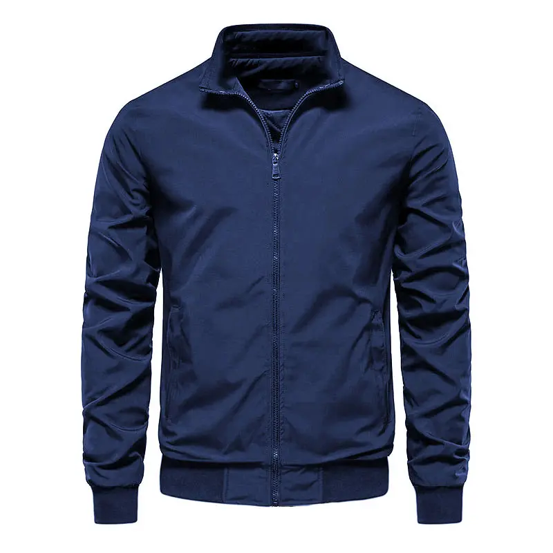 áo khoác dù cán trơn mã 007 Menswear Nam Jacket Kem Jean Đen aokho  acdunam áokhoác danhung 5