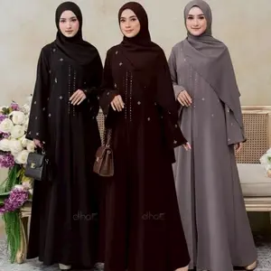 Terbaik  Medina Mecca Abaya Turky Gamis Premium Bahan Ceruty Babudoll Aplikasi Payet Fashion Muslim Wanita  Terkini