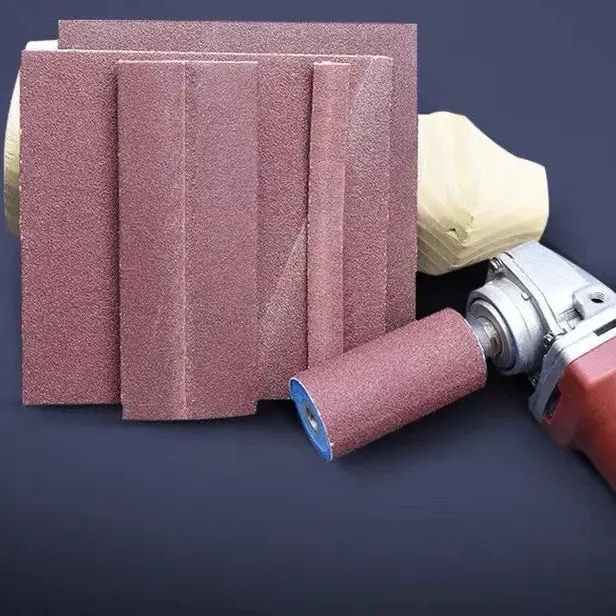 Trục  nhám lu gắn máy mài  cầm  tay