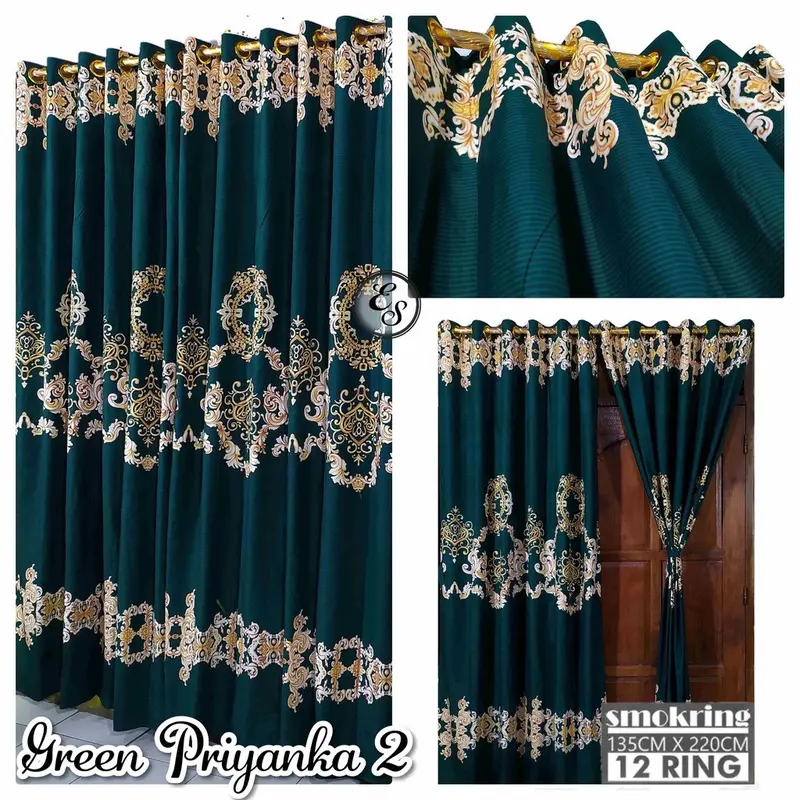 Gorden smokring motif Green priyanka 0