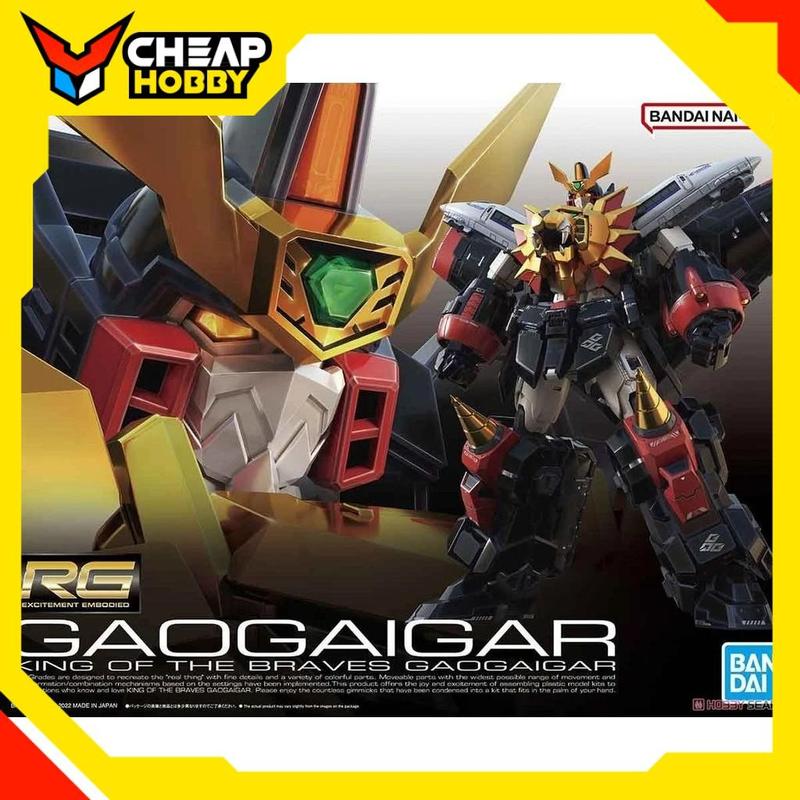 Mô Hình Lắp Ráp Gundam RG 1/144 Gaogaigar của Bandai Nhật Bản