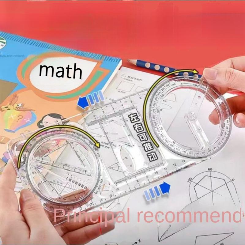 Thước Đo Góc Đa Năng, Dành Cho Học Sinh Tiểu Học Và Trung Học, Hình Dạng Họa Tiết Chức Năng Vẽ Đặc Biệt, Thích Hợp Cho Học Sinh Trung Học Cơ Sở Và Trung Học 1