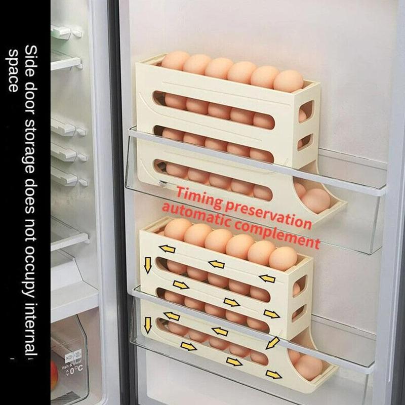 Product Introduction of Refrigerator Egg Storage Box Kitchen Egg Box Storage Large Rollin Dedicated Egg Y5X1 Capacity Y0N5 27