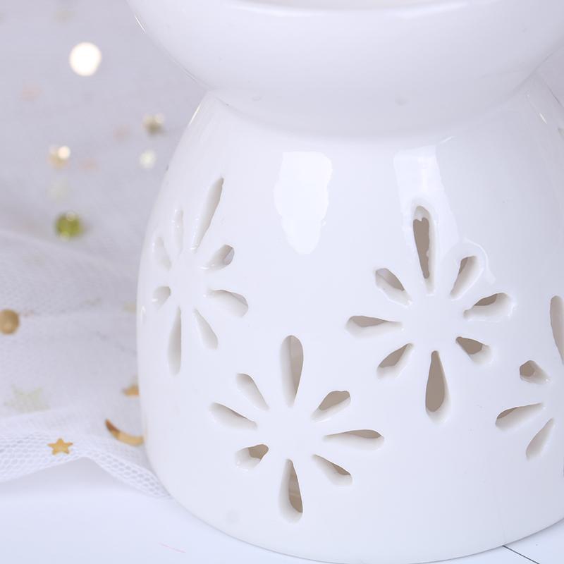 Product Introduction of [TUNI]  Ceramic Essential Oil Lamp Aroma Burner Aromatherapy Candle Fragrance Holder 25