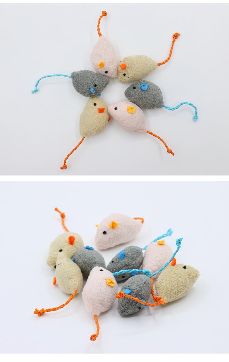 Product Introduction of 1X New Mint Toy Cat Toy Plush Herbal Mouse Cute Scratch-Resistant Interactive Pet Supplies 18