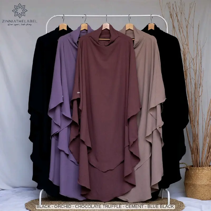 Mecca Abaya X Rhea FK Gamis Wanita Crinkle 1