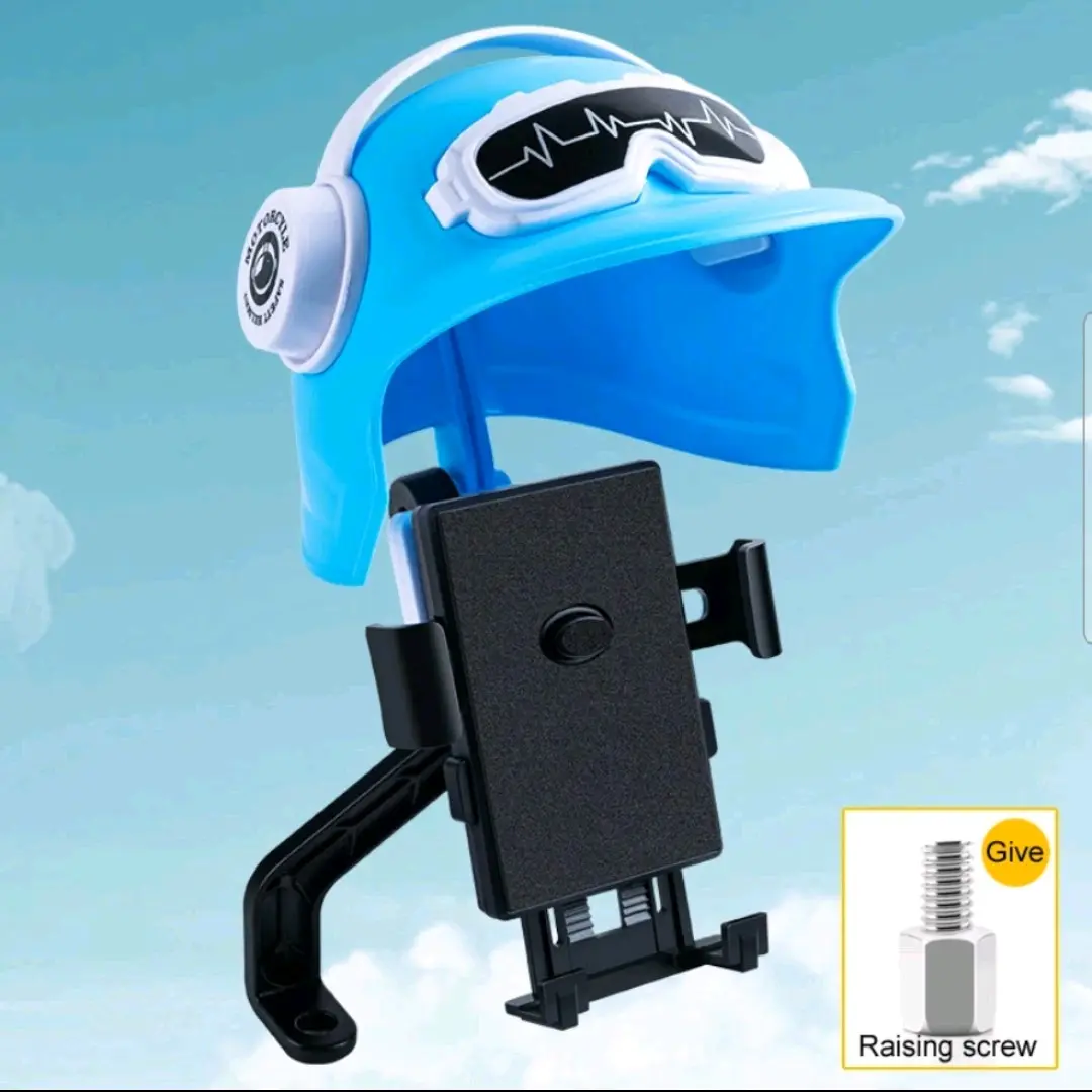 Holder motor + helm kecil baru/stand motor universal Aluminium