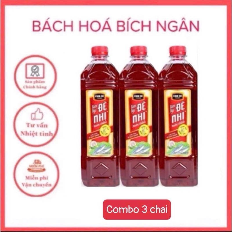 3 chai nước mắm nam ngư chinsu đệ nhị 900ml