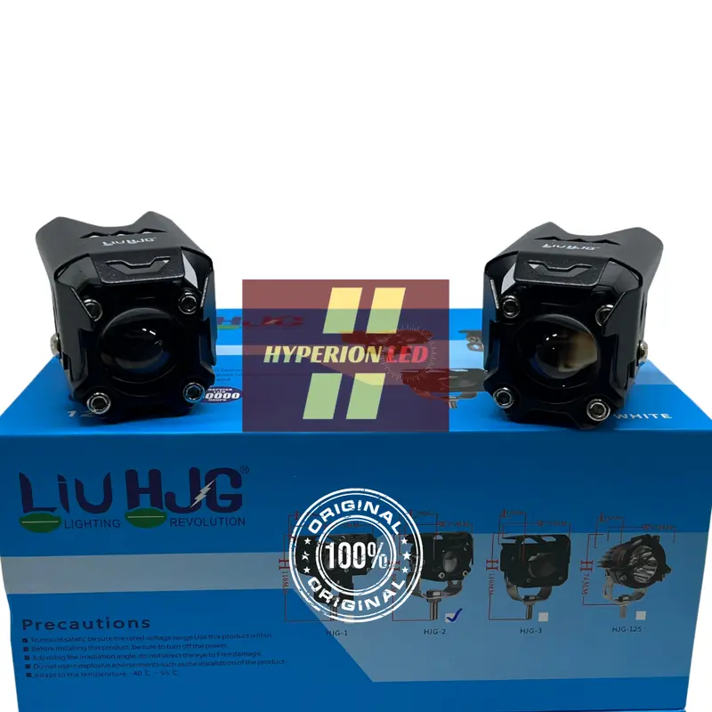 LAMPU TEMBAK MOTOR/MOBIL LED HJG SQL High Low 60W 1 MATA, 2 MATA, 3 MATA Car Motorcycle 1