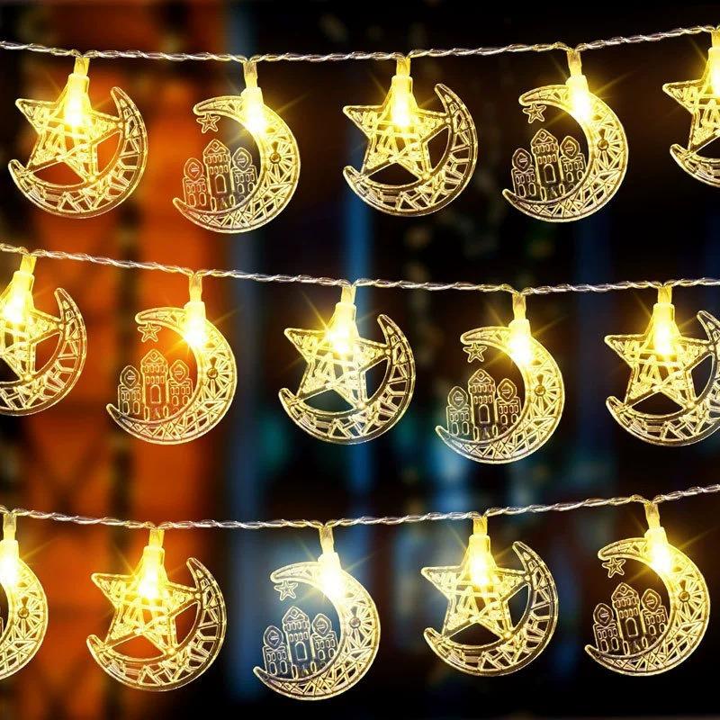 Product Introduction of LED String Decorative String Lights, Star Companion Moon Lights, Outdoor Courtyard LightsFestive Atmosphere Lights, Star Moon Castle Palace Moon Colored Lights, Curtain Lights, Leather String Lights Hanging Light 23