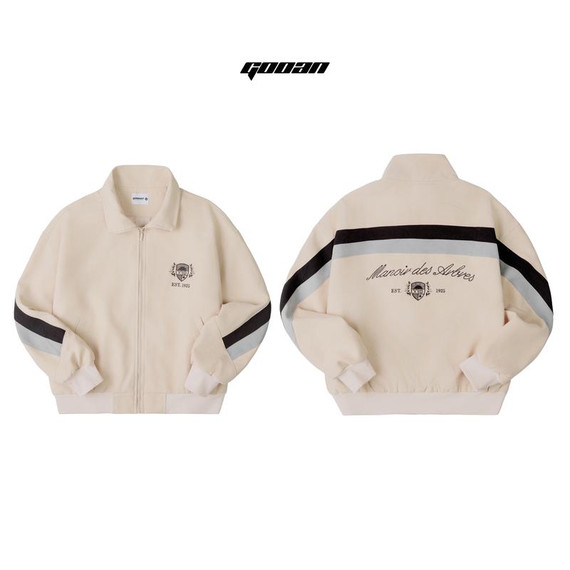 Áo Khoác Bomber Varsity Manoir Gooan Vintage Form Rộng Ulzzang Unisex - Nam Nữ - Jacket