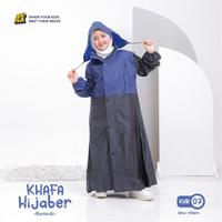 Gambar Hooflakids - Jas Hujan Ponco Tebal Anak Hijaber Gamis Perempuan Syari - Merah - Hitam, S dari HooflaKids_NEW Kab. Bandung 4 Tokopedia