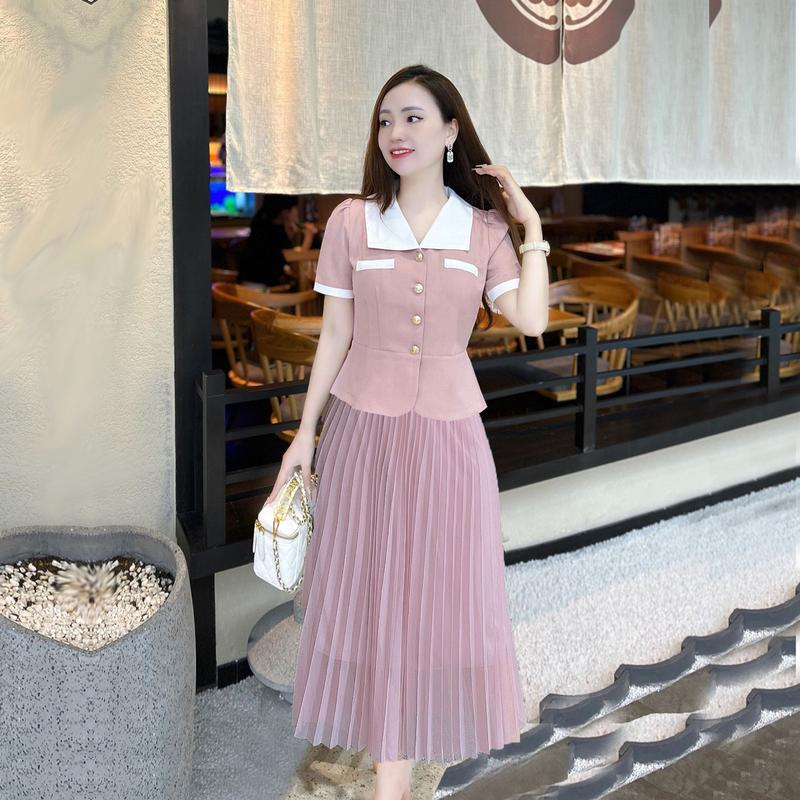 ZUMY fashion áo sơ mi cổ phối không kèm chân váy CBC thiết kế trẻ trung,áo sơ mi công sở dáng peplum Top Nữ Women Tre
