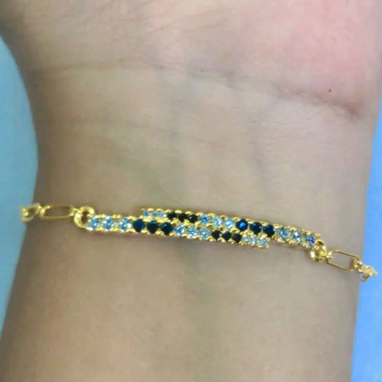 GELANG PPC TIKAR HITAM PUTIH GOLD *2,2GR*