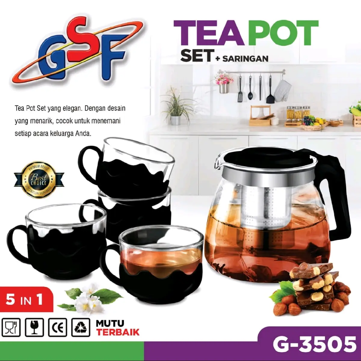 tea pot set saring gsf
