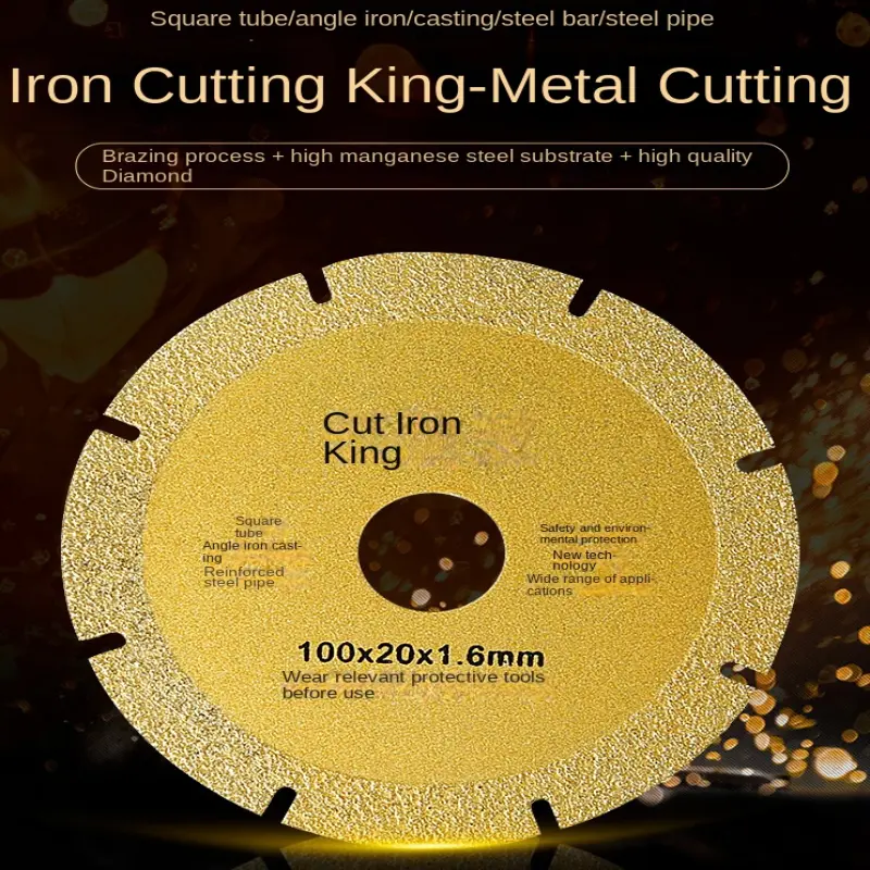 Đĩa cắt Máy mài góc, để cắt sắt, sắt King, thép không gỉ, kim loại và hợp kim, lưỡi cưa cắt, bánh mài kim cương gia nhiệt