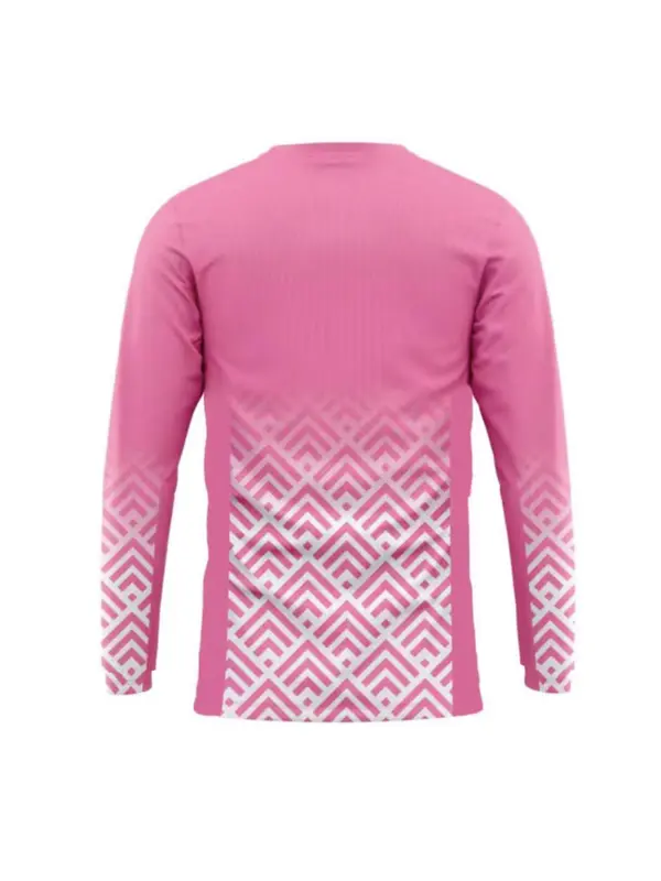 Sporty Women's Bird & Geometric Print Long Sleeve Cycling Tee, Sport Breathable Quick Drying Round Neck Tee for Outdoor Cycling, Ladies Sportswear for All Seasons 1