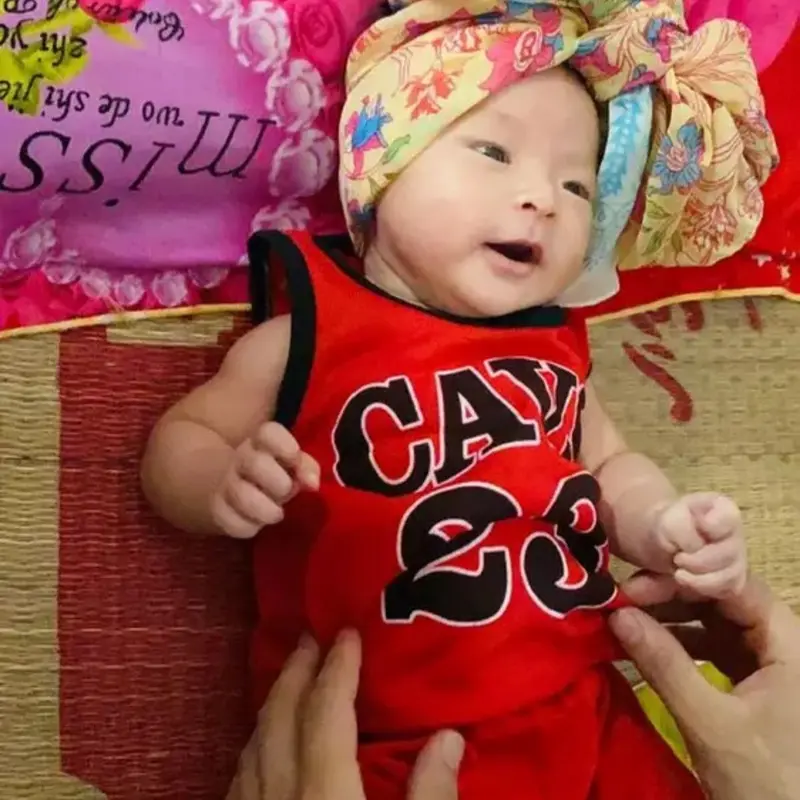 [HỖ TRỢ PHÍ SHIP] Combo 5 bộ quần áo trẻ em ba lỗ bóng rổ cho bé 3-12kg -  chất vải Cotton Thun 1
