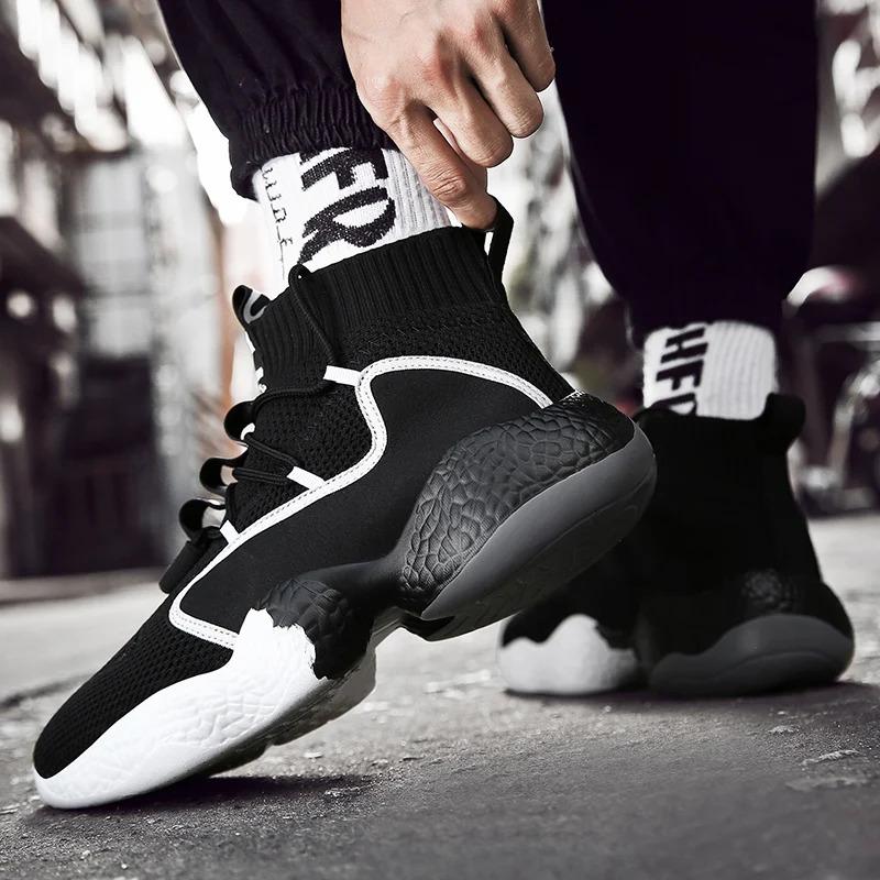 προσαρμοσμένα αθλητικά παπούτσια Sock Mesh Αθλητικά παπούτσια Ανδρικά αναπνεύσιμα αθλητικά παπούτσια Ανδρικά παπούτσια για περπάτημα Τζόκινγκ Καλάθια υποδημάτων Homme Training Runner Training Runner_voghion.com