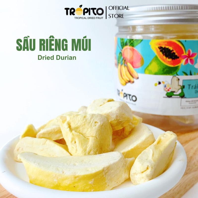Sầu riêng sấy nguyên múi siêu ngon Hũ 100G Snack Thức Ăn Ăn Vặt Vị Chua ngọt đồ ăn nhẹ khô Food Freeze Dried Durian Viet Nam Specialty