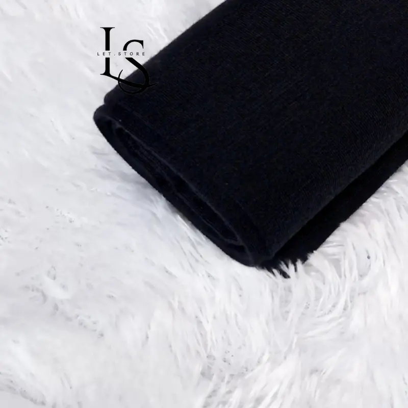 Legging Wanita Kaos Tebal Jumbo Polos Hitam Rayon Soft - Fit Panjang Standar Dewasa Celana Lembut Nyaman 5