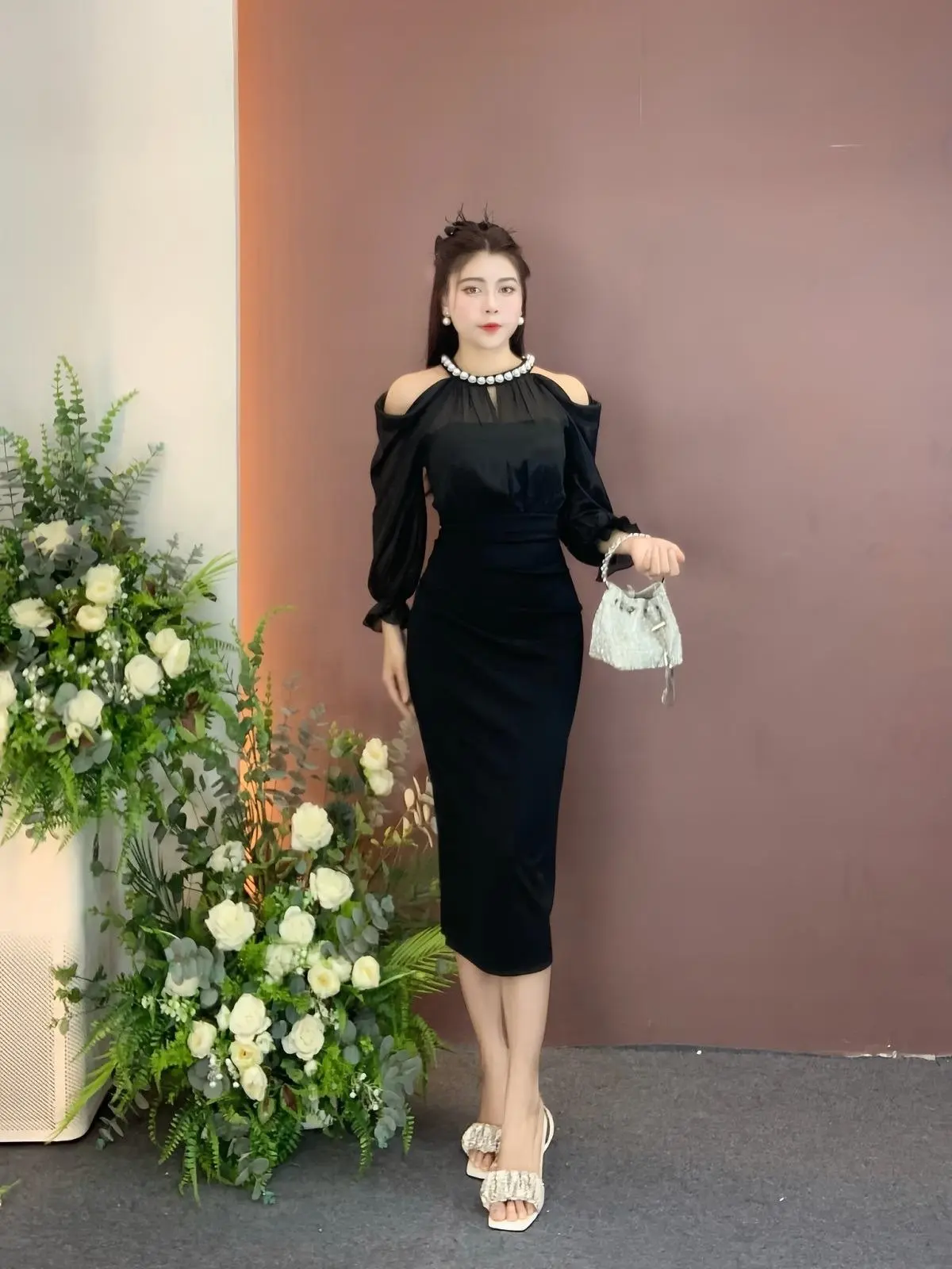 Váy Thiết Kế VQLADY D20X TRƠN Đầm thiết kế  sang chảnh  đi chơi và đi dự tiệc Dress Women aline  dress váy  đỏ váy  thiết