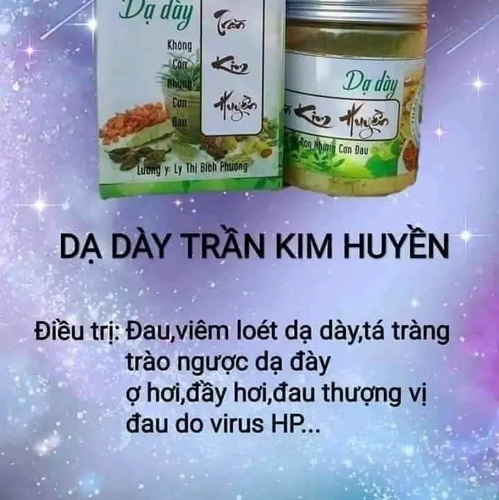 Trà đặc trị dạ dày Trần Kim Huyền - Thảo mộc thiên nhiên, diệt vi khuẩn HP, giảm đau nhanh, trung hòa acid dạ dày - Tea