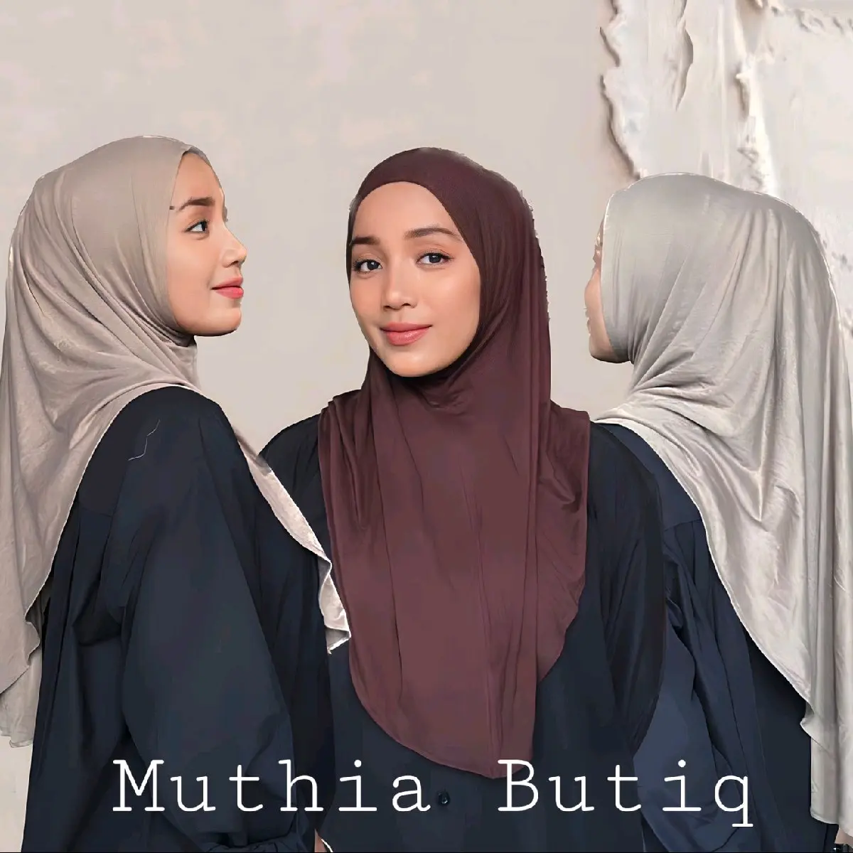 Hijab / Jilbab Bergo Instan Malay Non Pet Bahan Kaos Rayon Super Premium.